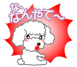 I love poodle. Merry Christmas!! sticker #8892446