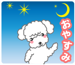 I love poodle. Merry Christmas!! sticker #8892457