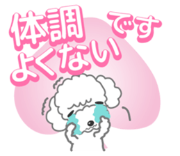 I love poodle. Merry Christmas!! sticker #8892458