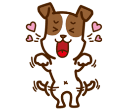 LOVE Jack Russell Terrier sticker #8892945