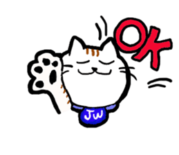 JW CAT english version sticker #8893344