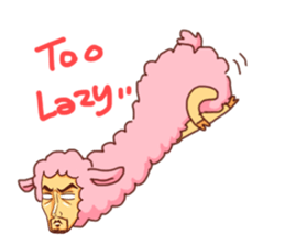 Uncle-faced alpaca sticker #8894065
