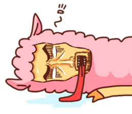 Uncle-faced alpaca sticker #8894068