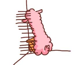 Uncle-faced alpaca sticker #8894084