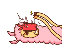 Uncle-faced alpaca sticker #8894092