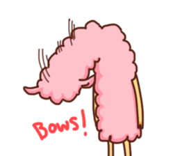 Uncle-faced alpaca sticker #8894094