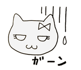 girls cat sticker #8894389