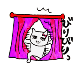 girls cat sticker #8894399