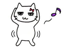 girls cat sticker #8894412