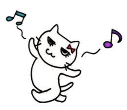 girls cat sticker #8894413