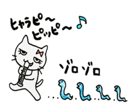 girls cat sticker #8894418