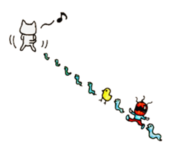 girls cat sticker #8894419