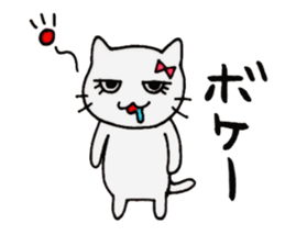 girls cat sticker #8894421