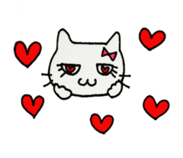 girls cat sticker #8894423