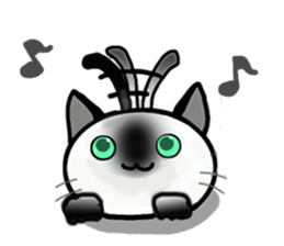 Cat of my family sticker #8894951