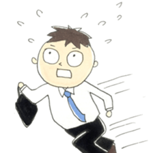 Busy dad & daughter sticker #8895631