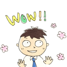 Busy dad & daughter sticker #8895637