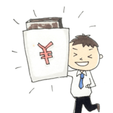 Busy dad & daughter sticker #8895639