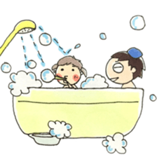 Busy dad & daughter sticker #8895659