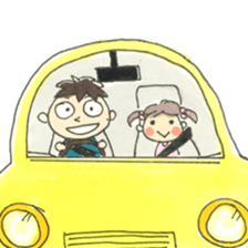 Busy dad & daughter sticker #8895662