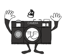 Film camera love sticker #8895795