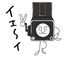 Film camera love sticker #8895804