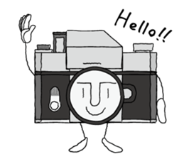 Film camera love sticker #8895809