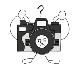 Film camera love sticker #8895811