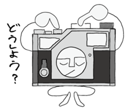 Film camera love sticker #8895815