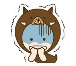 Happy New Year! Cute animal "zodiac" sticker #8896227