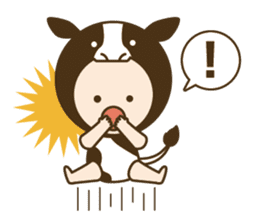 Happy New Year! Cute animal "zodiac" sticker #8896229