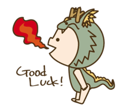 Happy New Year! Cute animal "zodiac" sticker #8896232