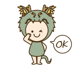 Happy New Year! Cute animal "zodiac" sticker #8896244