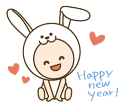Happy New Year! Cute animal "zodiac" sticker #8896255