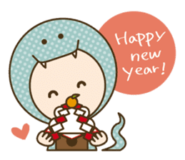 Happy New Year! Cute animal "zodiac" sticker #8896257