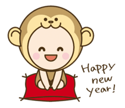 Happy New Year! Cute animal "zodiac" sticker #8896260