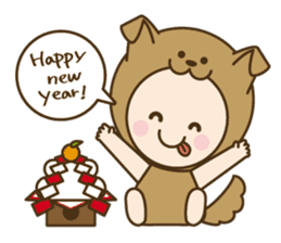 Happy New Year! Cute animal "zodiac" sticker #8896262