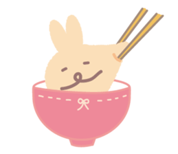 a gluttonous rabbit 3 sticker #8896348