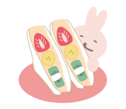 a gluttonous rabbit 3 sticker #8896354