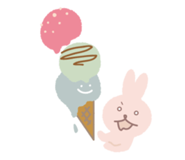 a gluttonous rabbit 3 sticker #8896355