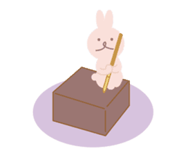 a gluttonous rabbit 3 sticker #8896371