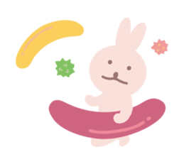 a gluttonous rabbit 3 sticker #8896372
