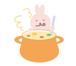 a gluttonous rabbit 3 sticker #8896381