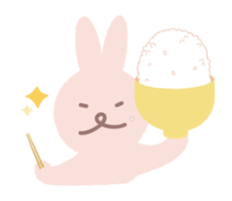 a gluttonous rabbit 3 sticker #8896382