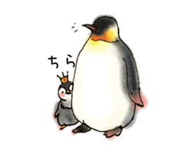 Baby emperor penguin sticker #8896666