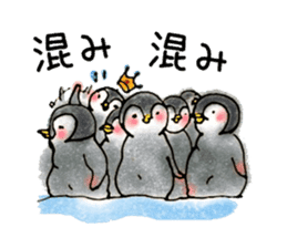 Baby emperor penguin sticker #8896676