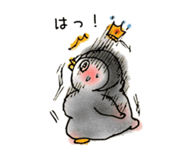Baby emperor penguin sticker #8896684