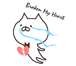 white cat maomao 3 Thaiwanese (Chinese) sticker #8896715