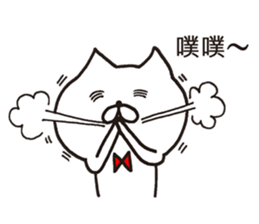 white cat maomao 3 Thaiwanese (Chinese) sticker #8896716