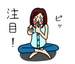 UZAI woman 6 sticker #8897057